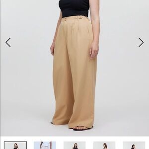 Madewell Harlow Wade Leg Pants, size 2P, tan, Desert Dune color.